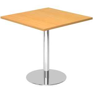 HAMMERBACHER Bistrotisch quadratisch Spanplatte buche 80,0 x 80,0 x 74,5 cm, 1 St.