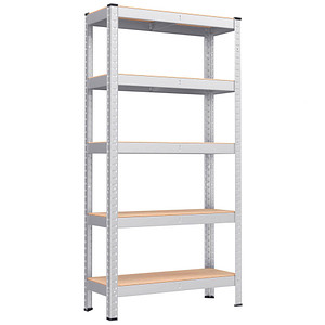 SONGMICS Schwerlastregal GLR030E01 silber 75,0 x 30,0 x 150,0 cm