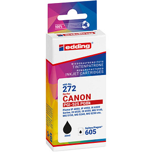 edding EDD-272 schwarz Druckerpatrone kompatibel zu Canon PGI-525 BK