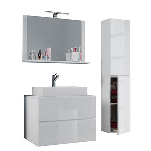 VCM my bath Badmöbel-Set 4-teilig Lendas L 915207 weiß 94,0 x 46,0 x 150,0 cm