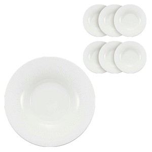 BAUSCHER Teller SMART STRIPES Fahne weiß Ø 28,0 cm, 6 St.