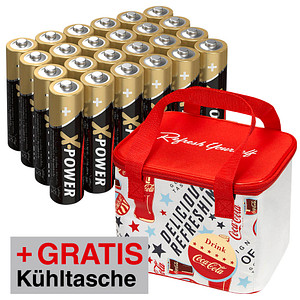 AKTION: 24 ANSMANN Batterien X-POWER Mignon AA 1,5 V + GRATIS Kühltasche Coca Cola Fresh 5 AKTION: 24 ANSMANN Batterien X-POWER Mignon AA 1,5 V + GRATIS Kühltasche Coca Cola Fresh 5