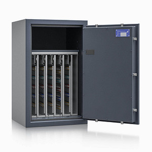 ISS safe4key Schlüsseltresor grau mit 440 Haken, Elektronikschloss, 50,0 x 42,0 x 80,0 cm, 1 St.