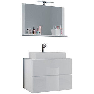 VCM my bath Badmöbel-Set Lendas M 915204 weiß 81,0 x 46,0 x 134,0 cm