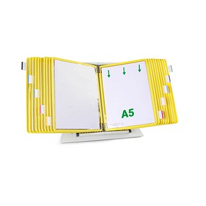 tarifold Sichttafelsystem 435204 DIN A5 gelb mit 20 St. Sichttafeln, 1 St.