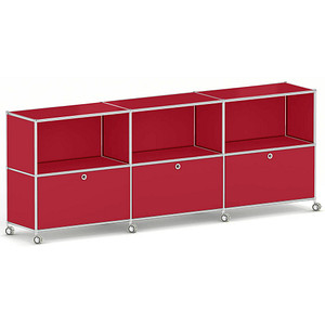 viasit Sideboard System4, 214927 rubinrot 230,1 x 42,6 x 86,7 cm, 1 St.