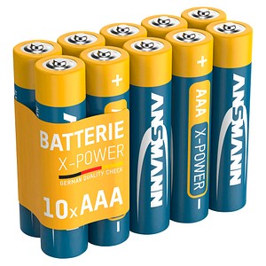 ANSMANN Batterien X-POWER Alkali-Mangan Micro AAA 1,5 V, 10 St.