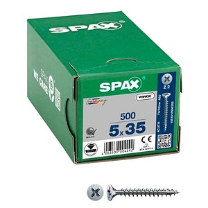 SPAX® Universalschrauben Z2 Senkkopf WIROX 1081010500355 5 mm x 35 mm, 500 St.
