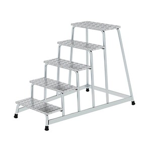 MUNK Montagetritt 50035 silber 5 Stufen, H: 100,0 cm