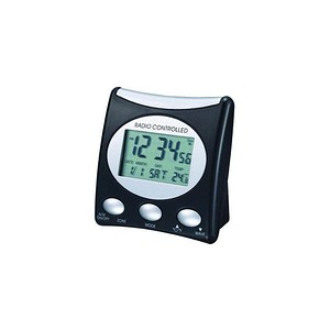 TechnoLine® digitaler Funkwecker WT-221-T schwarz Kunststoff