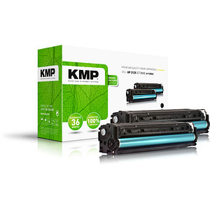 KMP H-T189DX  schwarz Toner kompatibel zu HP 312X (CF380XD), 2er-Set