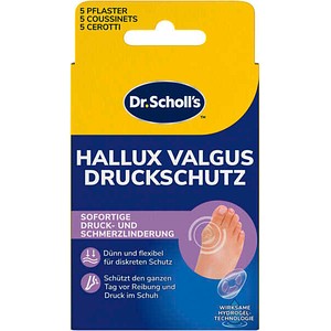 Scholl Pflaster HALLUS VALGUS DRUCKSCHUTZ 6507786001 transparent, 5 St.