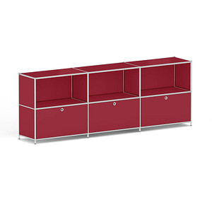 viasit Sideboard System4, 214893 rubinrot 227,9 x 40,4 x 80,7 cm, 1 St.