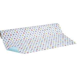 JUNG SCHÖNER VERPACKEN Geschenkpapier Atelier Punkte mehrfarbig beidseitig bedruckt, 20,0 m