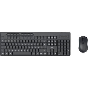 hama WKM-200 Tastatur-Maus-Set kabellos schwarz
