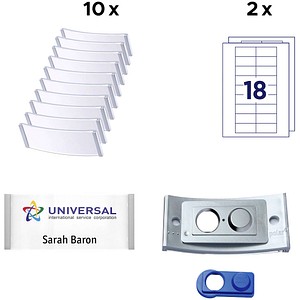 AVERY Zweckform Namensschilder mit Magnet 7,0 x 3,0 cm, 1 Set