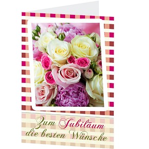 LUMA Jubiläumskarte Rosen LU189 DIN B6, 1 St.