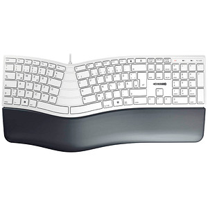 CHERRY KC 4500 ERGO Tastatur kabelgebunden weiß-grau