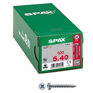SPAX® Universalschrauben Z2 Halbrundkopf WIROX 0231010500405 5 mm x 40 mm, 500 St.
