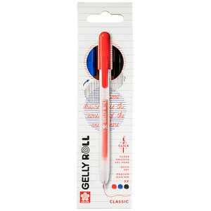 Sakura Gelly Roll Retractable Classic Gelschreiber transparent 0,4 mm, Schreibfarbe: farbsortiert, 3 St.