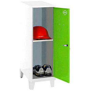 Simonrack Spind SIMONLOCKER DISM weiß, grün 8425437122194, 1 Schließfach 40,0 x 50,0 x 101,5 cm