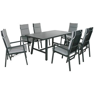 Garden Pleasure Sitzgruppe DENIA /SINTRA grau, anthrazit Metall, 13-teilig