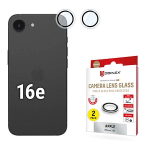 DISPLEX® Camera Lens Glass Kamera-Schutzgläser für Apple iPhone 16e, 2 St.