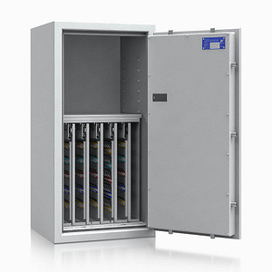 ISS safe4key Schlüsseltresor lichtgrau mit 440 Haken, Elektronikschloss, 50,0 x 42,0 x 100,0 cm, 1 St.