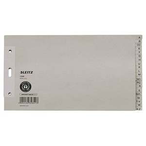 LEITZ Ordnerregister 1206 DIN A5 Halbformat A-Z grau 20-teilig, 1 Satz