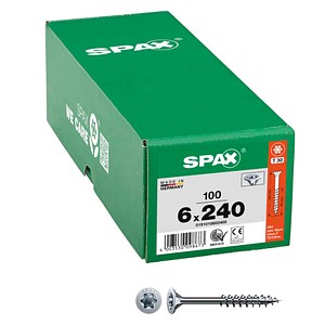 SPAX® Universalschrauben T30 Senkkopf WIROX 0191010602405 6 mm x 240 mm, 100 St.