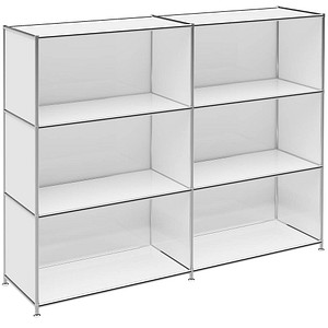 viasit Aktenregal System4 weiß 152,9 x 40,4 x 118,2 cm, 1 St.