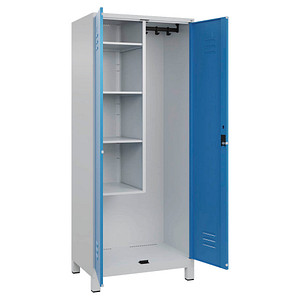 CP Putzmittelschrank Classic Plus 080110-02 S10004 lichtblau, lichtgrau 4 Fachböden 80,0 x 50,0 x 195,0 cm, aufgebaut, 1 St.
