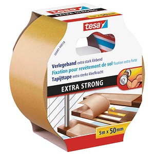 tesa EXTRA STRONG doppelseitiges Klebeband 50,0 mm x 5,0 m, 1 Rolle