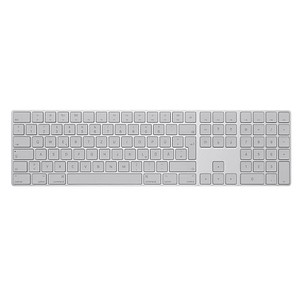 Apple Magic Keyboard mit Ziffernblock Tastatur kabellos weiß 