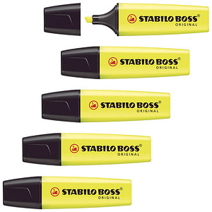 AKTION: STABILO BOSS ORIGINAL Textmarker gelb, 5 St.