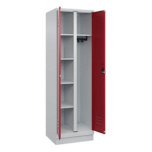 CP Spind Classic PLUS lichtgrau, rubinrot 080620-20 S10001, 1 Schließfach 60,0 x 50,0 x 195,0 cm