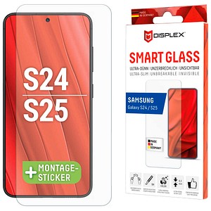 DISPLEX® Smart Glass Display-Schutzglas für Samsung Galaxy S24, Galaxy S25