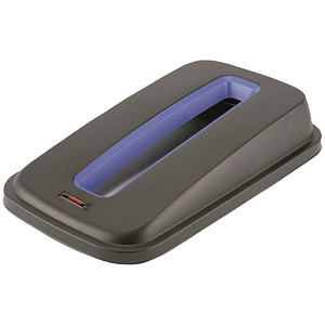 vileda® PROFESSIONAL Geo für Papier Mülleimer-Deckel schwarz, 1 St.