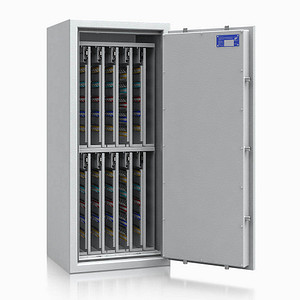 ISS safe4key Schlüsseltresor lichtgrau mit 880 Haken, Doppelbartschloss, 50,0 x 42,0 x 115,0 cm, 1 St.