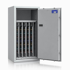 ISS safe4key Schlüsseltresor lichtgrau mit 600 Haken, Elektronikschloss, 50,0 x 42,0 x 100,0 cm, 1 St.