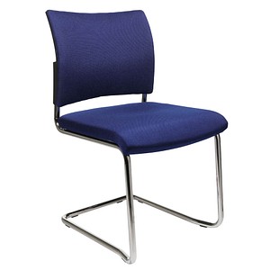 Topstar Besucherstühle Visit 20 NV390 G26 blau Stoff, 2 St.