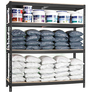 Simonrack Schwerlast-Weitspannregal SIMONFORTE CHIPBOARD 8425437100796 anthrazit 210,0 x 60,0 x 200,0 cm