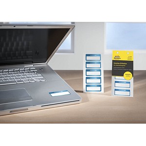 50 AVERY Zweckform Inventaretiketten 6906 blau 50 AVERY Zweckform Inventaretiketten 6906 blau