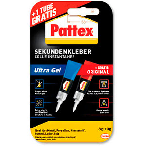 Pattex Ultra Gel Sekundenkleber 2x 3,0 g, 1 St.