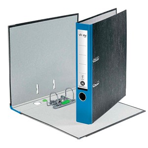VON LEITZ Ordner blau mamoriert Karton 5,0 cm DIN A4, 1 St.