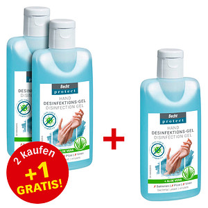 2+1 GRATIS: Becht protect   Händedesinfektionsgel 100 ml