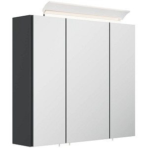POSSEIK Spiegel mit Beleuchtung 70 grafit 70,0 x 17,0 x 62,0 cm