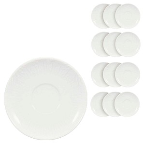 BAUSCHER Untertassen SMART STRIPES weiß Ø 15,0 cm, 12 St.