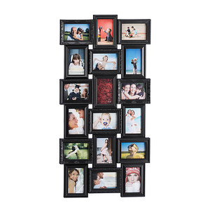 relaxdays  Collage-Bilderrahmen schwarz 54,0 x 104,0 cm, 1 St.
