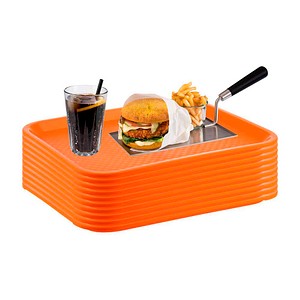 APS Tabletts orange eckig 35,0 x 27,0 cm, 10 St.